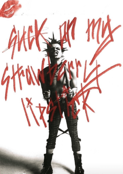 Pôster promocional do single "Strawberry Lipstick" de YUNGBLUD