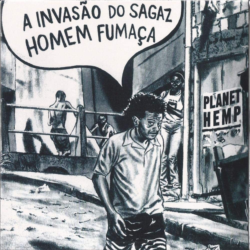 Capa de A Invasão do Sagaz Homem Fumaça (2000), de Planet Hemp