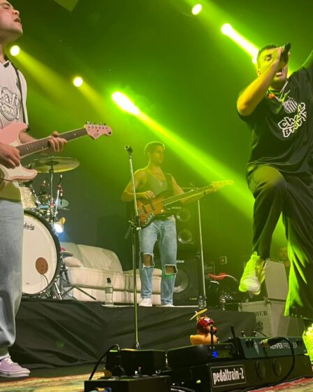 Lagum ao vivo em Santos-SP, janeiro de 2023. Foto: Daniel Seiti