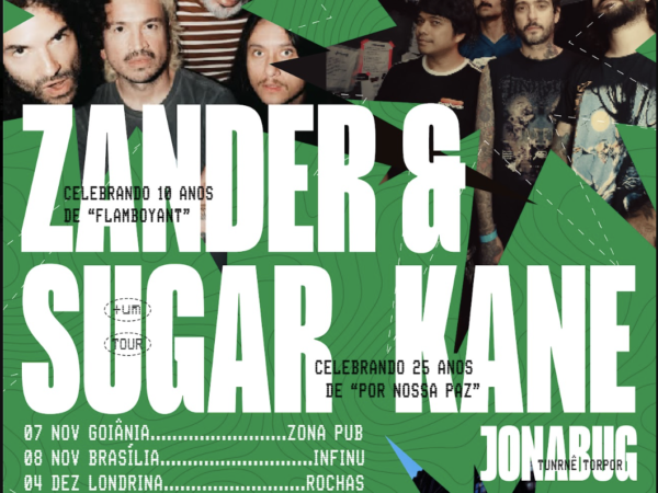 +um Tour reúne Sugar Kane, Zander e Jonabug em giro por nove cidades
